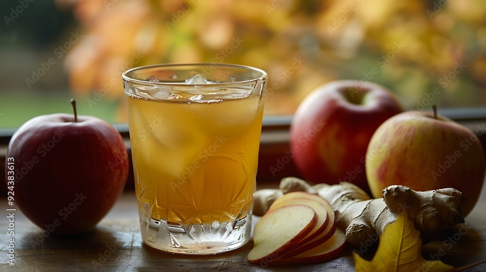 A type of cider infused with ginger and apples