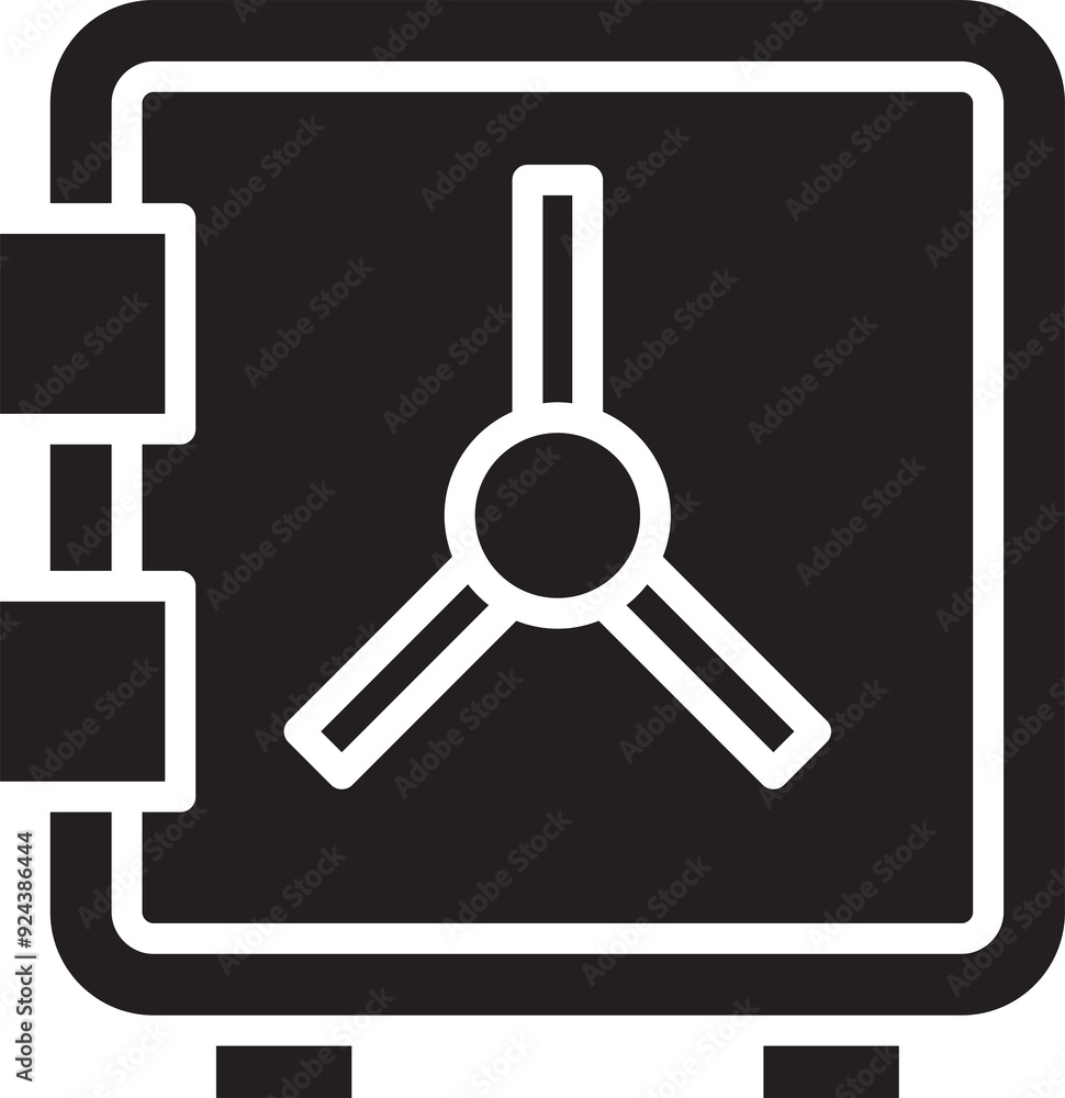 Safe Glyph Icon Safe Glyph Icon