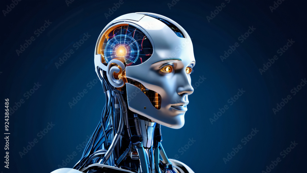 3d rendered illustration of a head of a person in blue 3d rendered illustration of a head of a person in blue