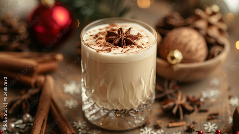 Festive Puerto Rican Coquito with Cinnamon and Star Anise Festive Puerto Rican Coquito with Cinnamon and Star Anise