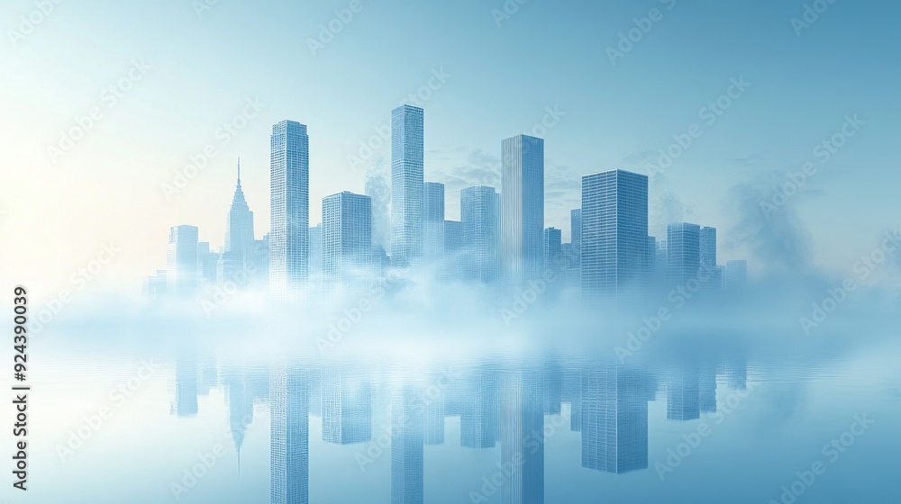 Cityscape in Mist Cityscape in Mist