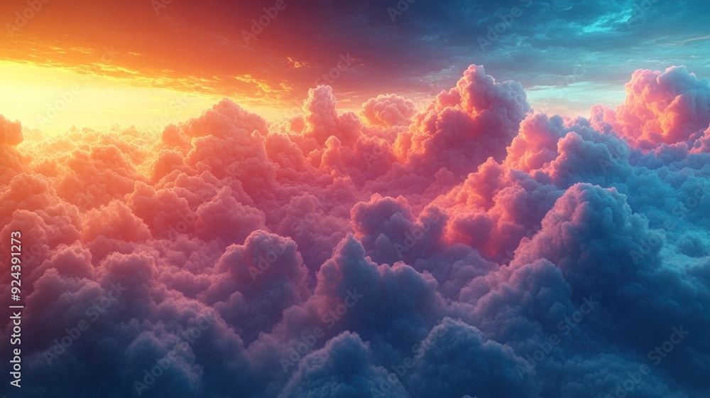 Cloudscape Sunset Above the Clouds Cloudscape Sunset Above the Clouds