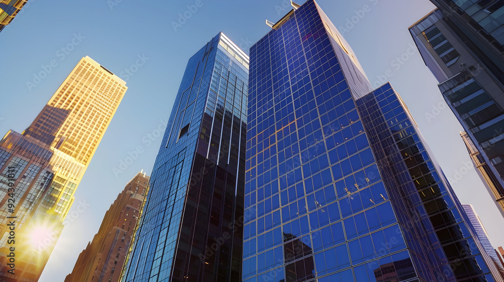 Skyline change office buildings getting equipped with sleek solar panels Skyline change office buildings getting equipped with sleek solar panels