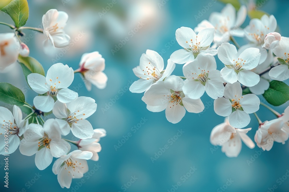 Delicate White Blossoms on a Branch Delicate White Blossoms on a Branch