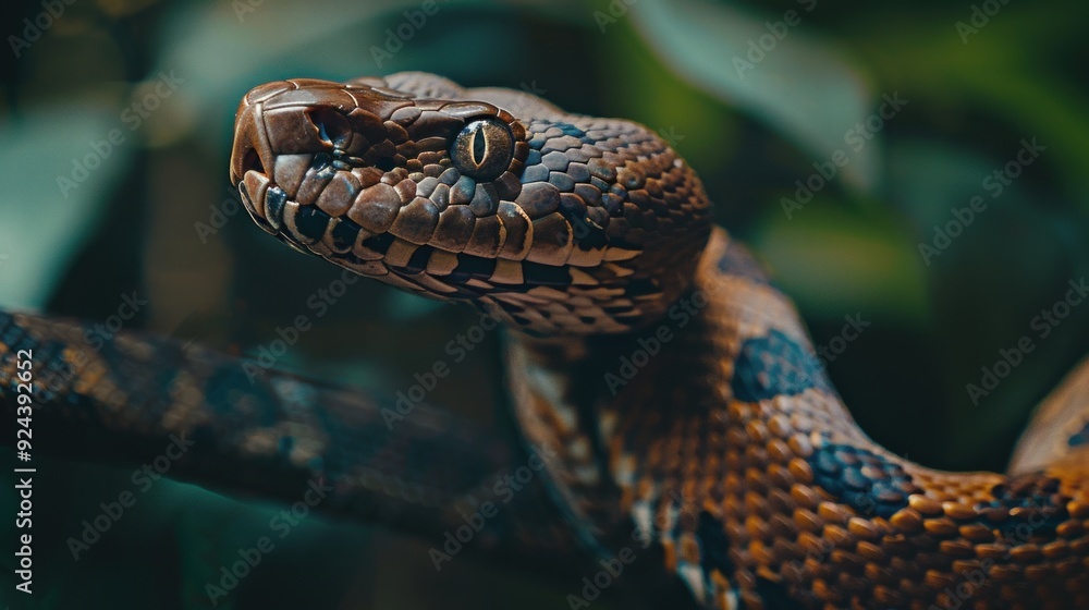 Close Up of a Snake's Eye. Close Up of a Snake's Eye.