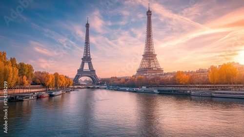 Eiffel Tower at Sunset