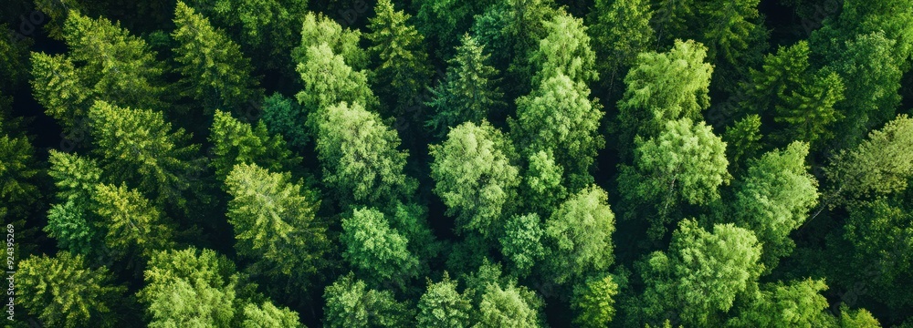 Aerial View of Lush Green Forest Canopy Aerial View of Lush Green Forest Canopy