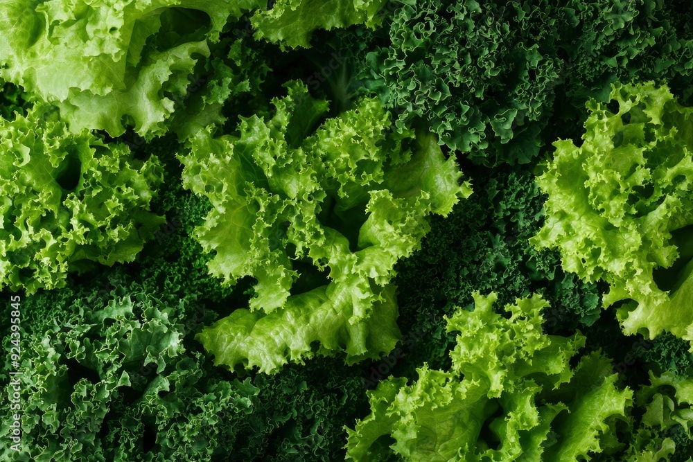 Healthy food background green lettuce leaves with generative ai Healthy food background green lettuce leaves with generative ai