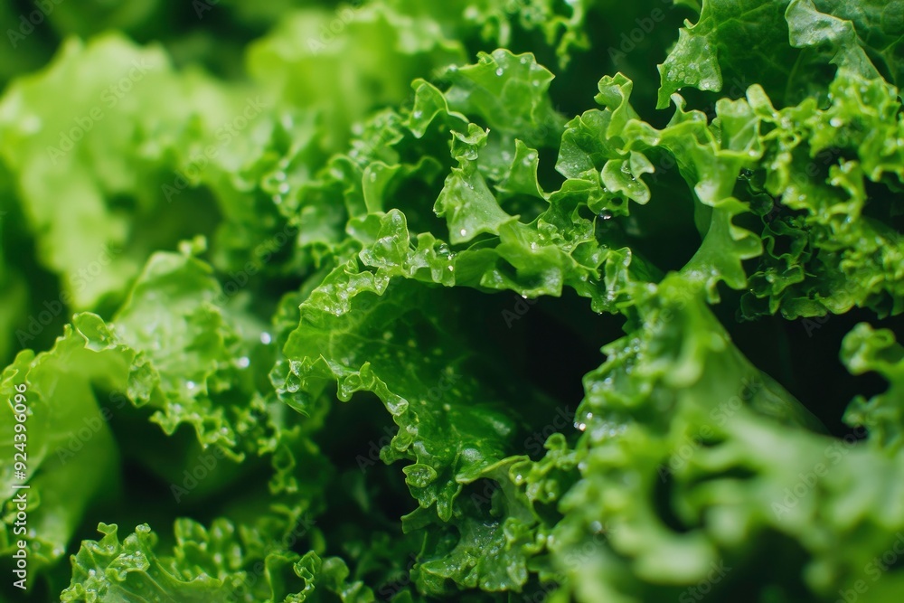 Healthy food background green lettuce leaves with generative ai Healthy food background green lettuce leaves with generative ai