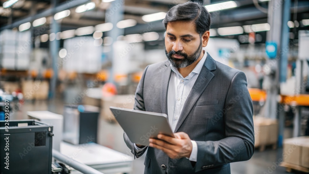 A close-up portrait of an Indian quality control manager evaluating product quality against set standards.
A close-up portrait of an Indian quality control manager evaluating product quality against set standards.