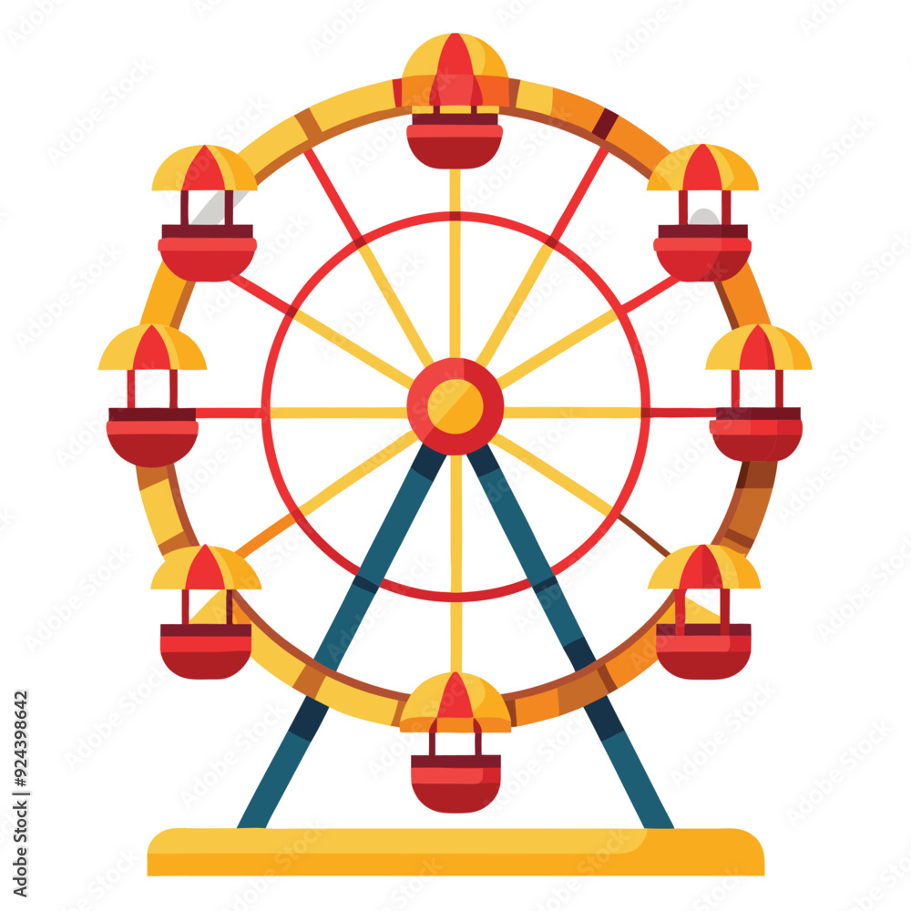 ferris wheel on a white background ferris wheel on a white background