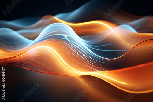 Wallpaper Mural Energy Light Lines Flow Background, Neon Light Lines Flow Wallpaper, Abstract Neon Wallpaper, Neon Background, colorful curvy shape glowing Wallpaper, Technology Background, AI Generative Torontodigital.ca