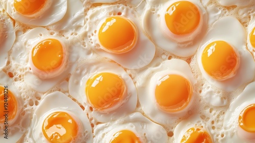 abstract background made from many fried eggs