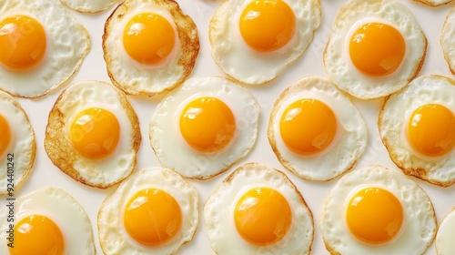 abstract background made from many fried eggs