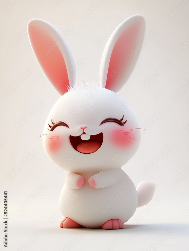 A little cartoon bunny A little cartoon bunny