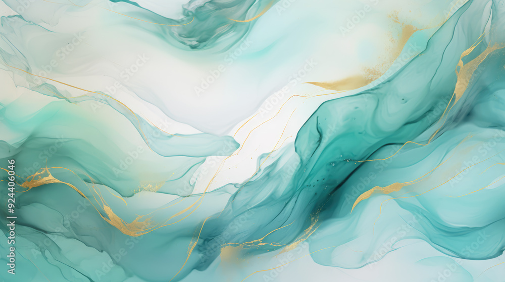 generated illustration of abstract background blend of yellow and green color flow generated illustration of abstract background blend of yellow and green color flow
