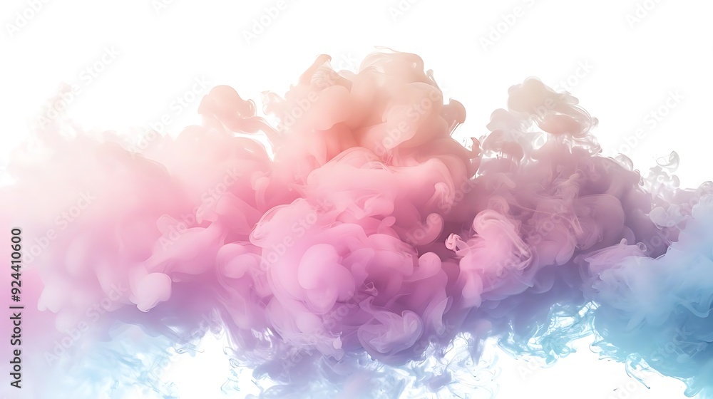 Abstract Background with Pastel Pink and Blue Ink Swirls Abstract Background with Pastel Pink and Blue Ink Swirls