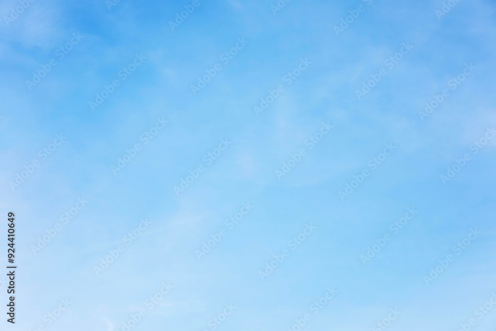 Fantastic soft white clouds against blue sky and copy space horizontal shape