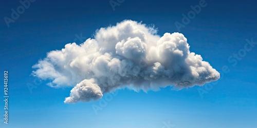 A fluffy cumulus cloud shaped like a playful dog , cloud, sky, weather, fluffy, cumulus, dog, animal, whimsical, surreal