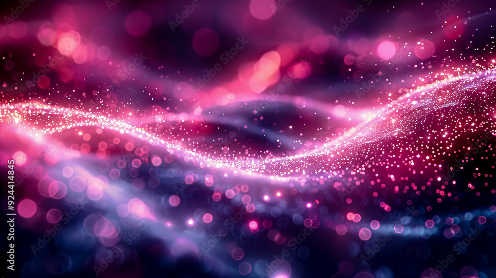 Abstract background forming wavy shapes with a magical bokeh effect is perfect for any project needing a touch of elegance Abstract background forming wavy shapes with a magical bokeh effect is perfect for any project needing a touch of elegance