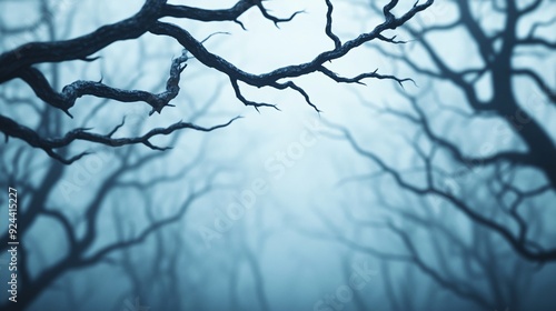 A haunted forest scene