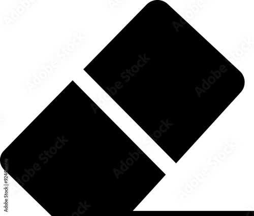 Eraser Icon, removing elements, isolated on transparent background, erasing extra things from the note book, used for school supplies, web site, mobile apps, ui and ux vector design templates.