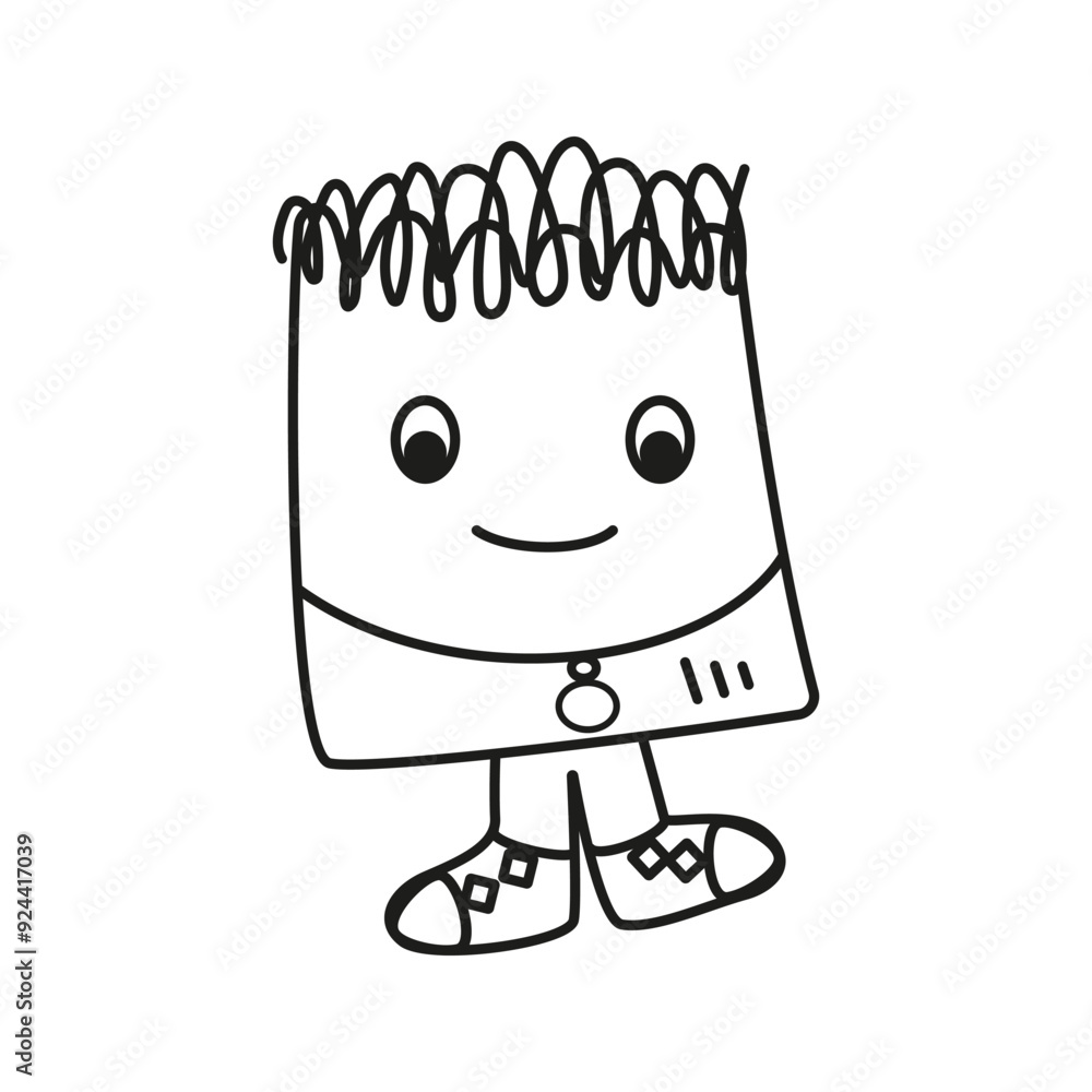 The icon of the children's sport character for books, coloring, games, clothes, advertising The icon of the children's sport character for books, coloring, games, clothes, advertising