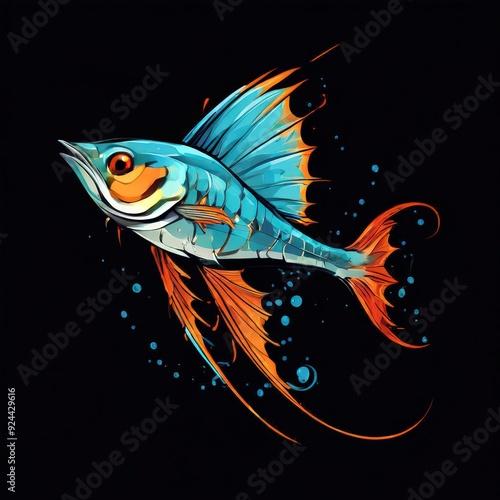the AI Image Generator, fish in aquarium