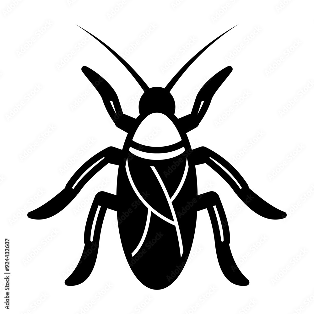 Cockroach Insect Solid Black Cockroach Insect Solid Black