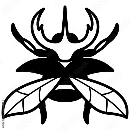 Beetle Insect Solid Black