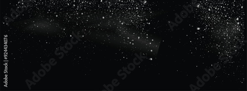 Vector snowfall winter snowflakes ice background