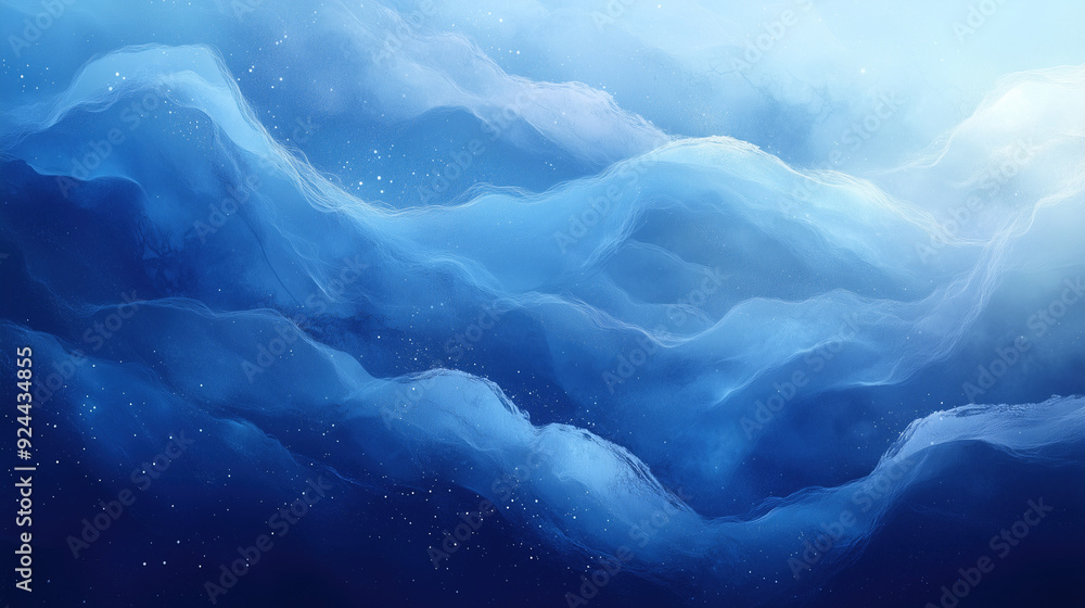 Misty blue wave background.Church media background Misty blue wave background.Church media background