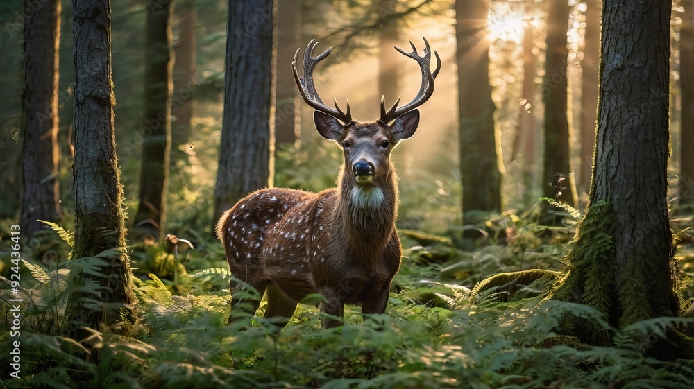 deer in the forest deer in the forest