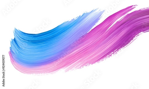 Fototapeta Naklejka Na Ścianę i Meble -  A brush stroke of paint with a pink, purple and blue, Generative AI