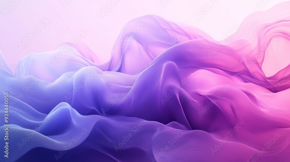 Obraz premium 3D render purple smoke misty background