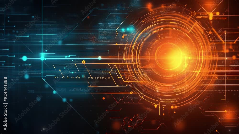 Abstract futuristic background with digital technology elements and circles. Digital network connection abstract tech. Abstract technology background with futuristic circles and lines. Copy space area Abstract futuristic background with digital technology elements and circles. Digital network connection abstract tech. Abstract technology background with futuristic circles and lines. Copy space area
