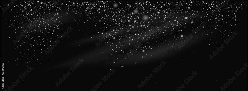 Obraz premium falling snow flakes vector background