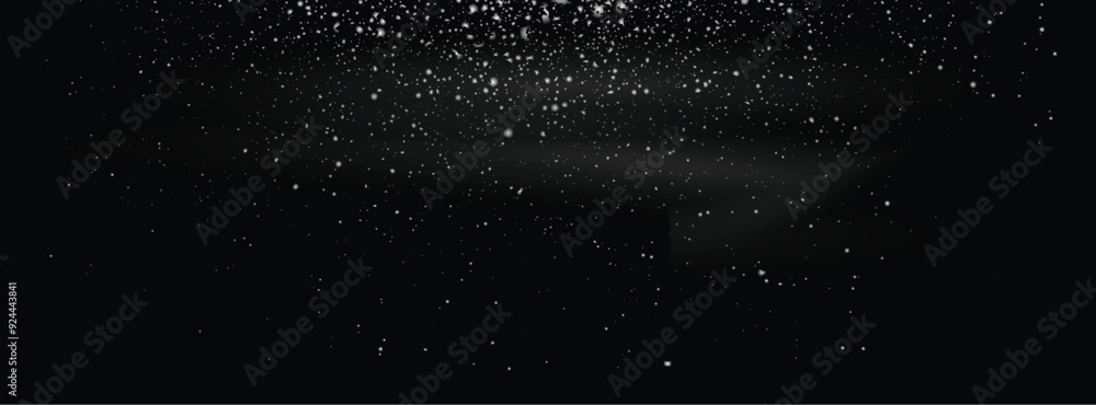 Obraz premium Falling snow abstract white snowflake background