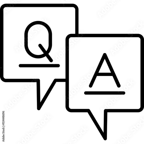 Question And Answer Vector Icon Design