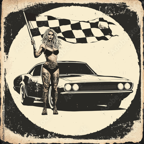 Racing T-shirt design 