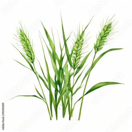 the AI Image Generator, Long green grass blades on a transparent background.