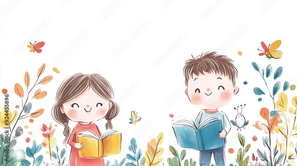 Cute hand drawn cartoon illustration with a pure white background and colorful line drawing, suitable for children's materials and X-ray visual effects. Cute hand drawn cartoon illustration with a pure white background and colorful line drawing, suitable for children's materials and X-ray visual effects.