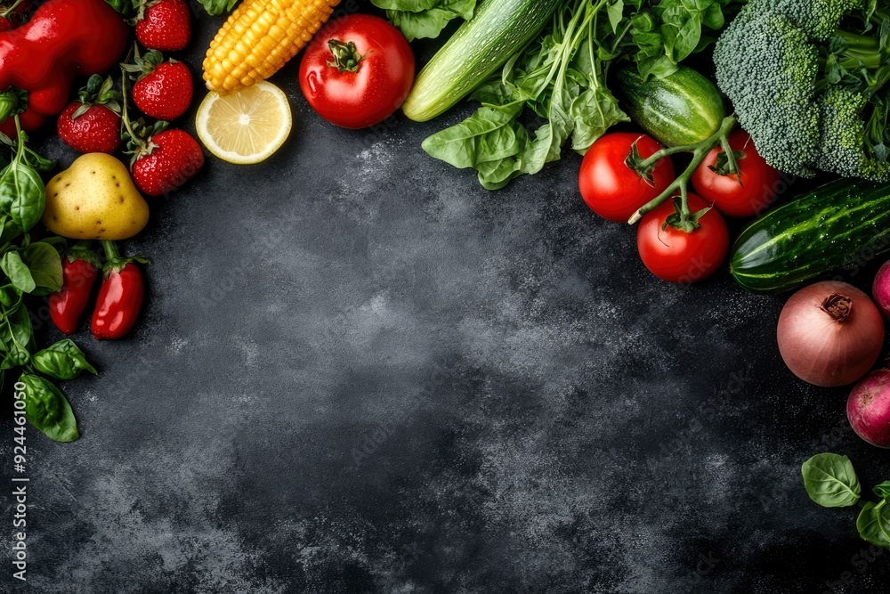 Vegetarian food background.Healthy foods.with generative ai Vegetarian food background.Healthy foods.with generative ai