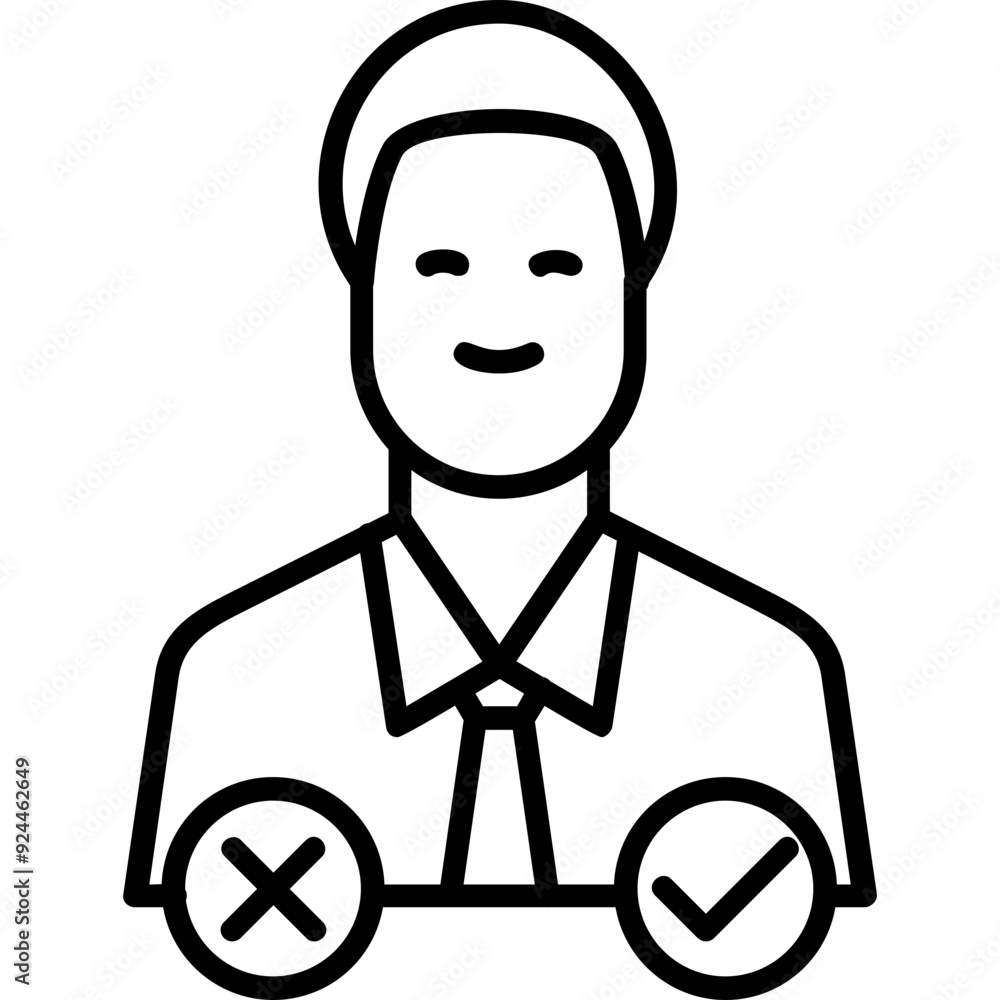 Decision Making Vector Icon Design Decision Making Vector Icon Design