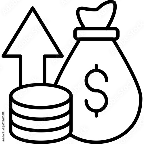 Profit Vector Icon Design