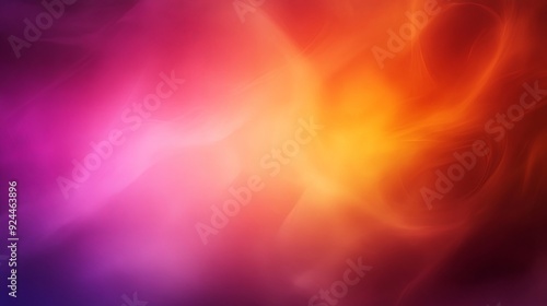 Abstract blurred gradient background in vibrant tangerine, cranberry, and medium purple hues, blending seamlessly into each other with a soft focus effect