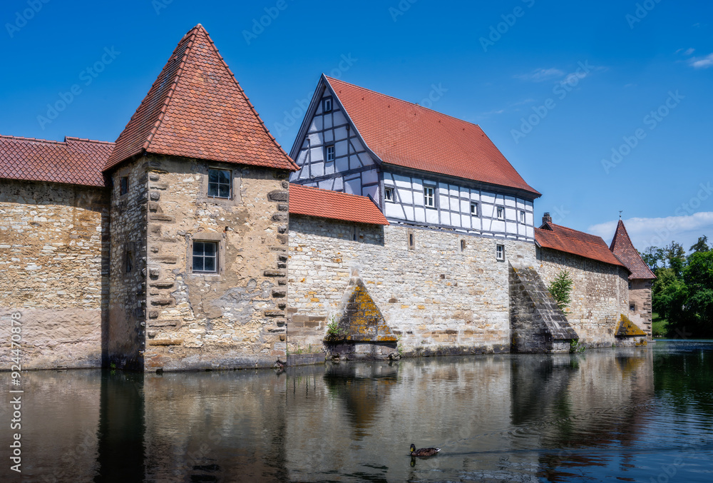 Medieval city wall of the historic town Weissenburg Medieval city wall of the historic town Weissenburg