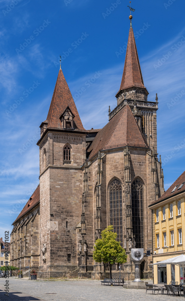 Fototapeta premium St. Johannis church in Ansbach