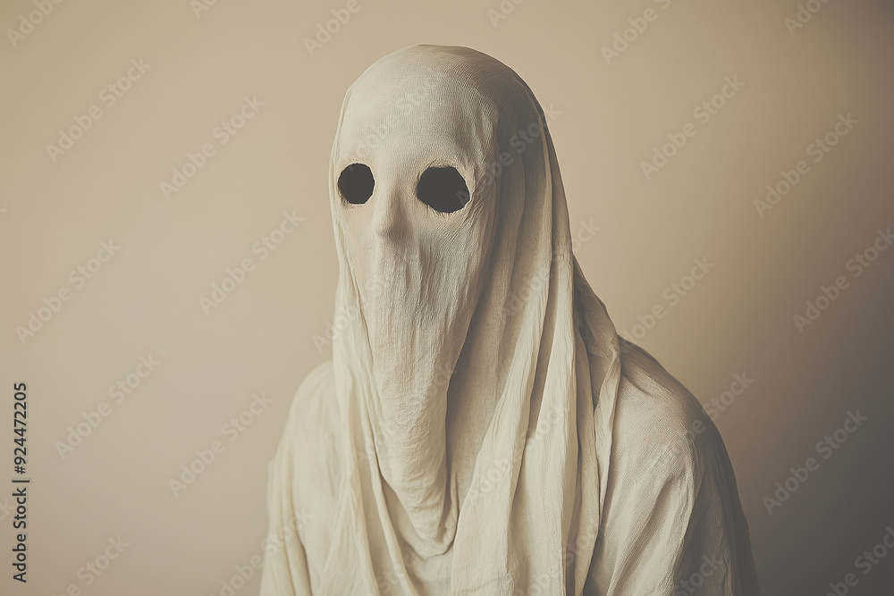 Scary portrait of ghost, Halloween concept Scary portrait of ghost, Halloween concept
