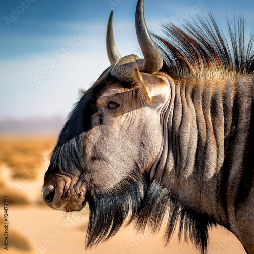 Blue Wildebeest Portrait photo